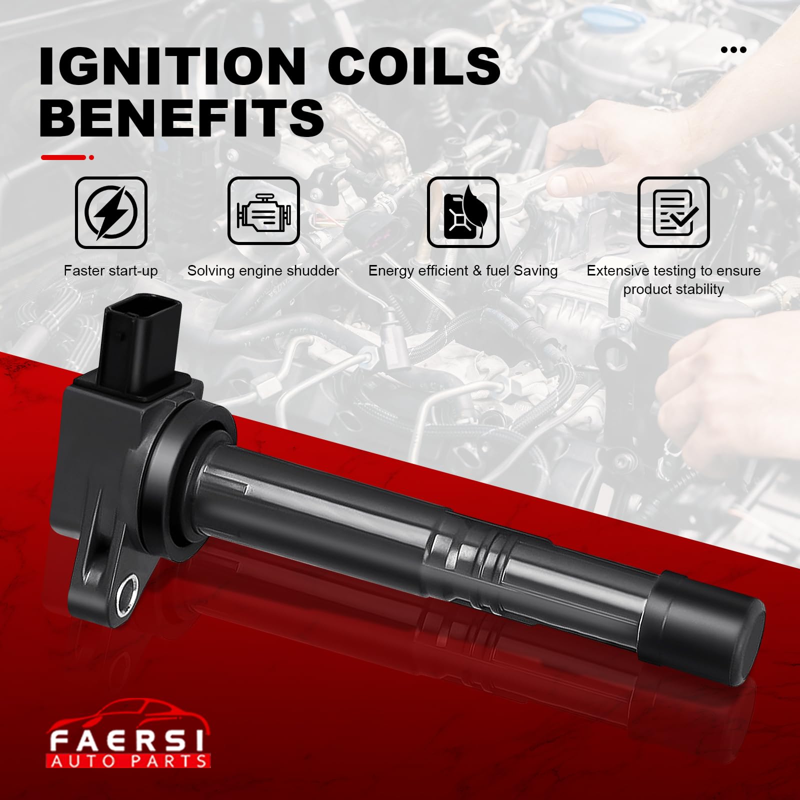FAERSI C1382 ignition coil pack supports efficient combustion in Honda Acura.