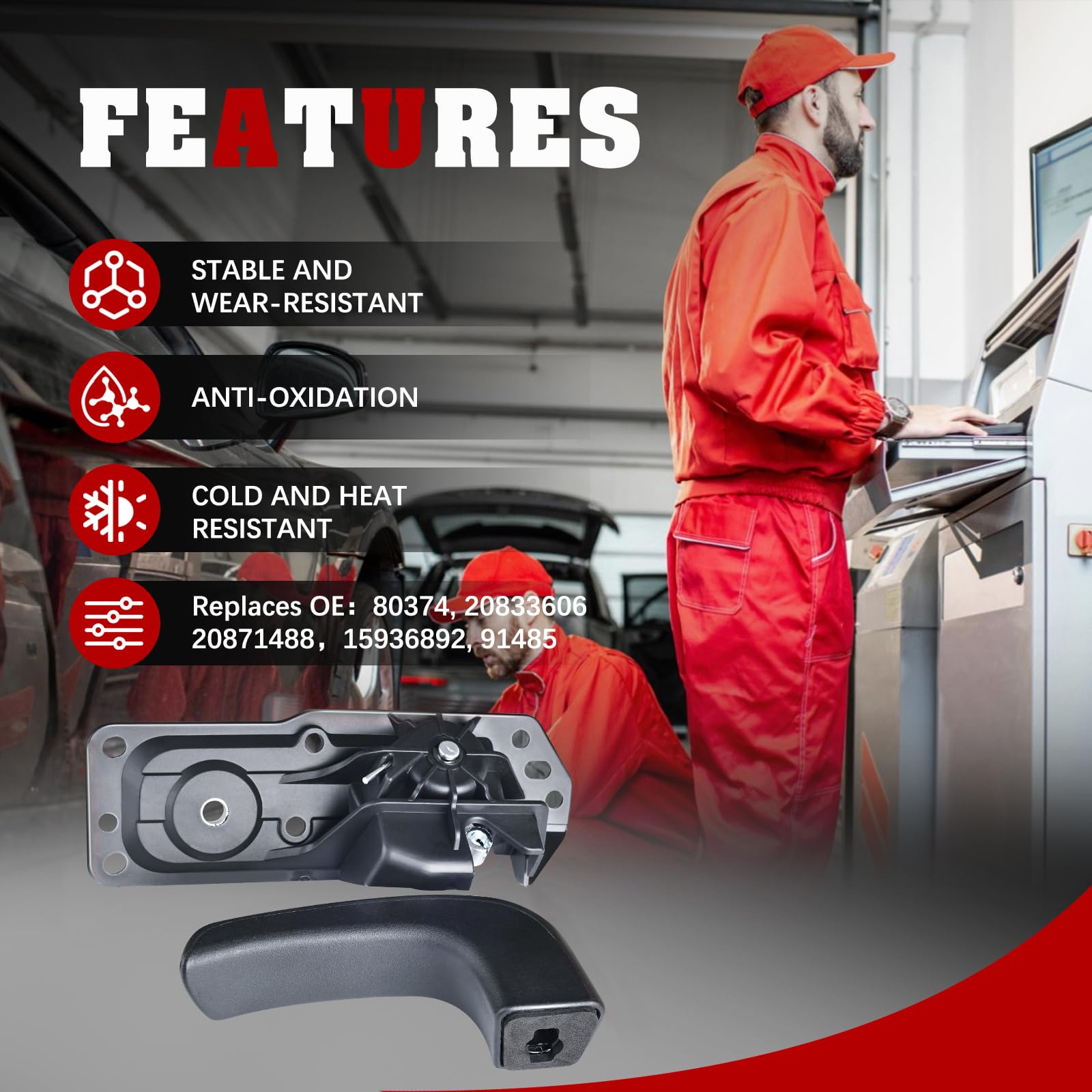 FAERSI door handle assembly closeup highlights quality craftsmanship and fit