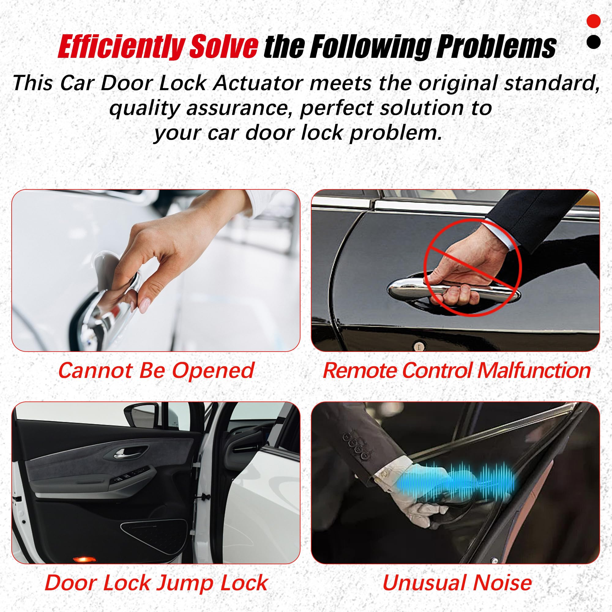 FAERSI door lock actuator for Honda Pilot front-left, helps with closure