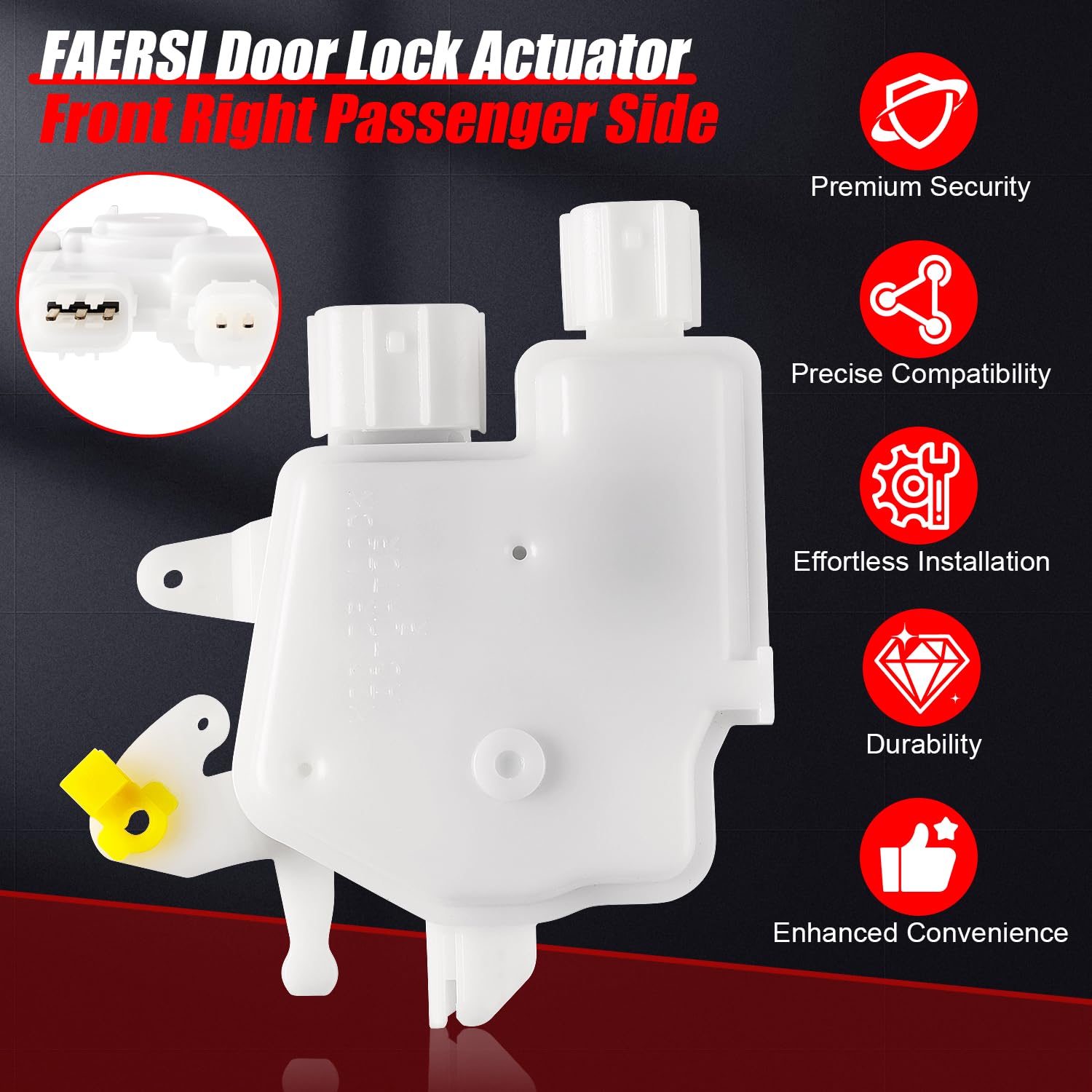 FAERSI replacement actuator for Acura TL, stable locking performance.
