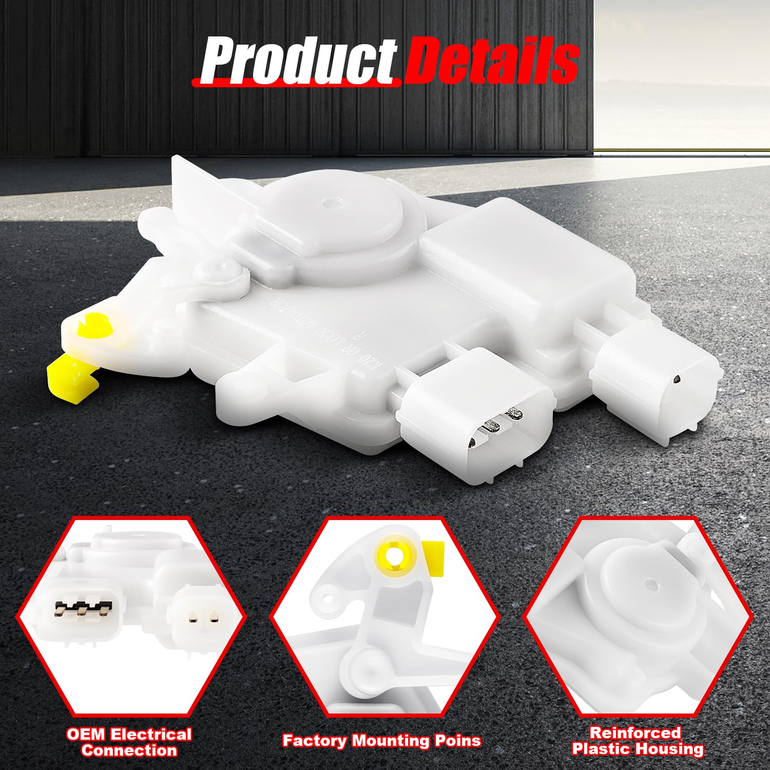 FAERSI actuator for Acura TSX, smooth electronic lock action.