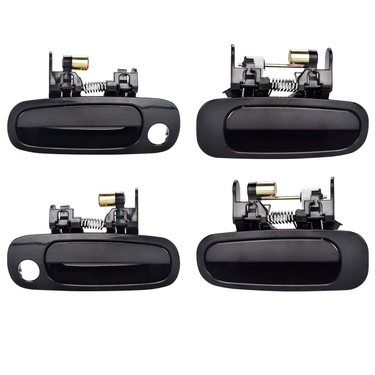 FAERSI front-left exterior door handle in chrome finish for Toyota Corolla.