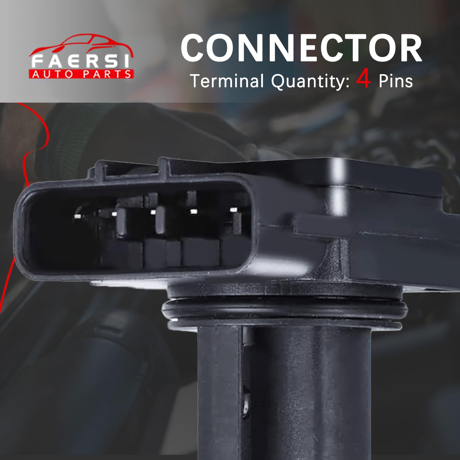 FAERSI MAF meter connector detail with secure plug connections.
