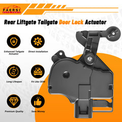 FAERSI tailgate lock solenoid replacement image highlights quick, direct-fit installation