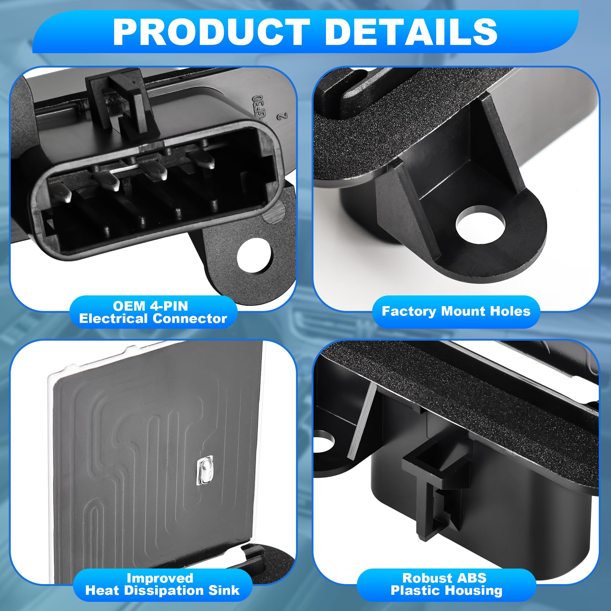 FAERSI wire harness connection offers secure plug-in for installation.