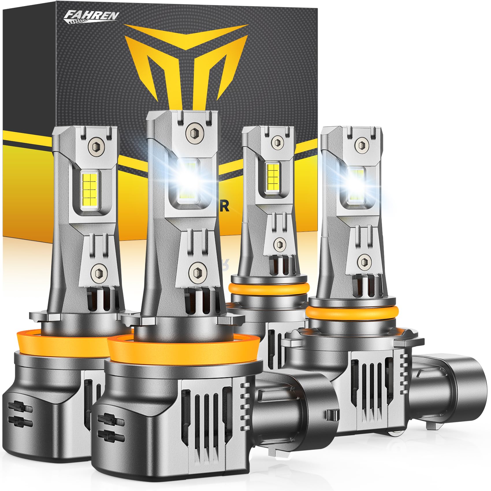 FAHREN 2026 LED bulbs beam pattern for precise nighttime illumination.