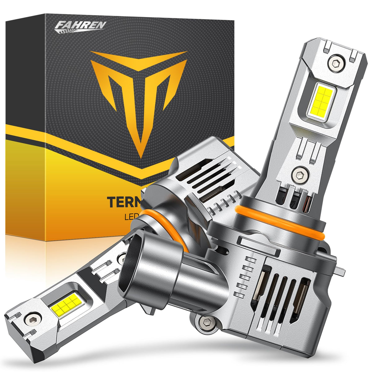 FAHREN 9005 LED bulbs emit a bright beam for improved night visibility.
