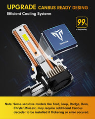 FAHREN 9005 LED bulbs deliver long-lasting performance with 60,000+ hours.