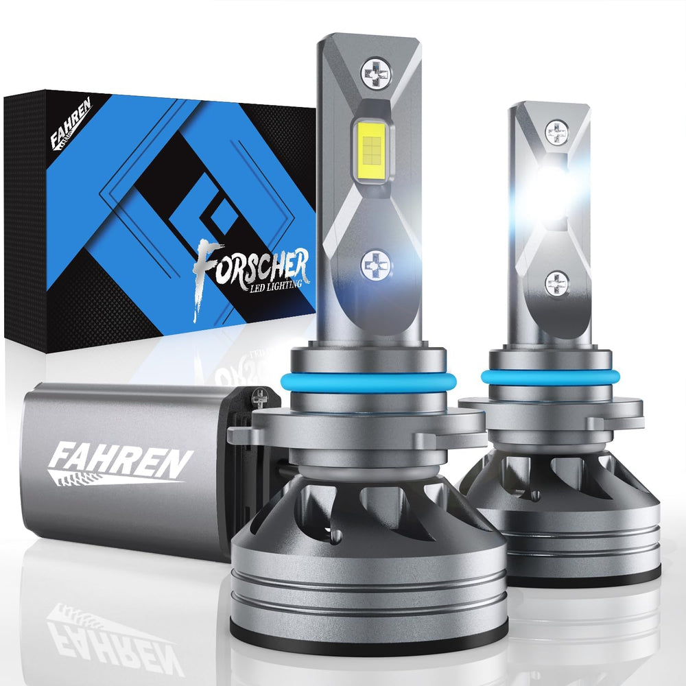 FAHREN 9006 bulbs with 1-to-1 mini-size fit for easy plug-and-play installation.