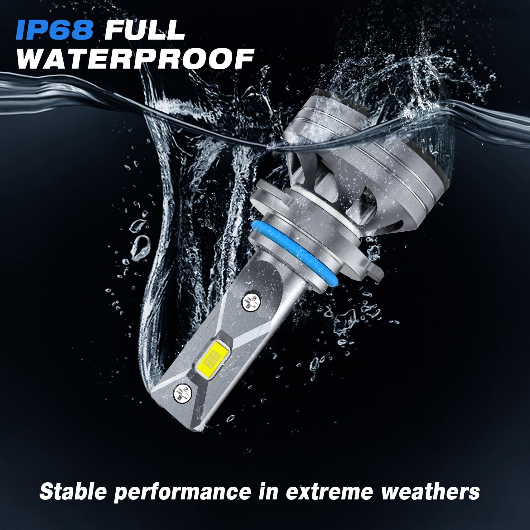 FAHREN 9006 features IP68 waterproof durability for wet conditions.