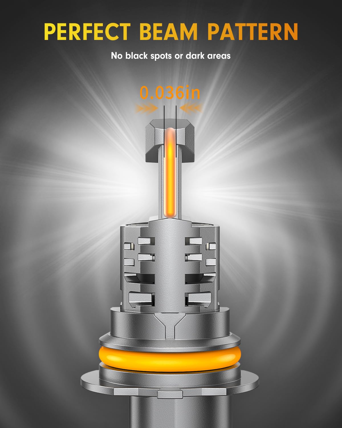 FAHREN 9007 HB5 LED installation step indicating quick setup