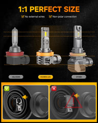 FAHREN authentic 1:1 mini design fits stock housing without space issues.