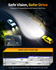 FAHREN H7 beam pattern demonstrates wide, crisp illumination