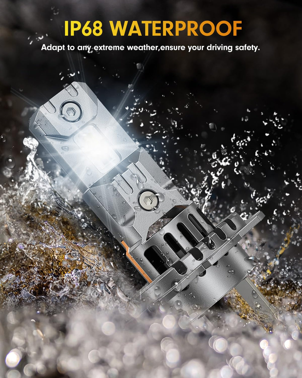 FAHREN H7 6500K white light improves road recognition at night.