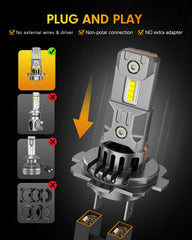 FAHREN H7 plug-and-play installation for quick DIY upgrade.