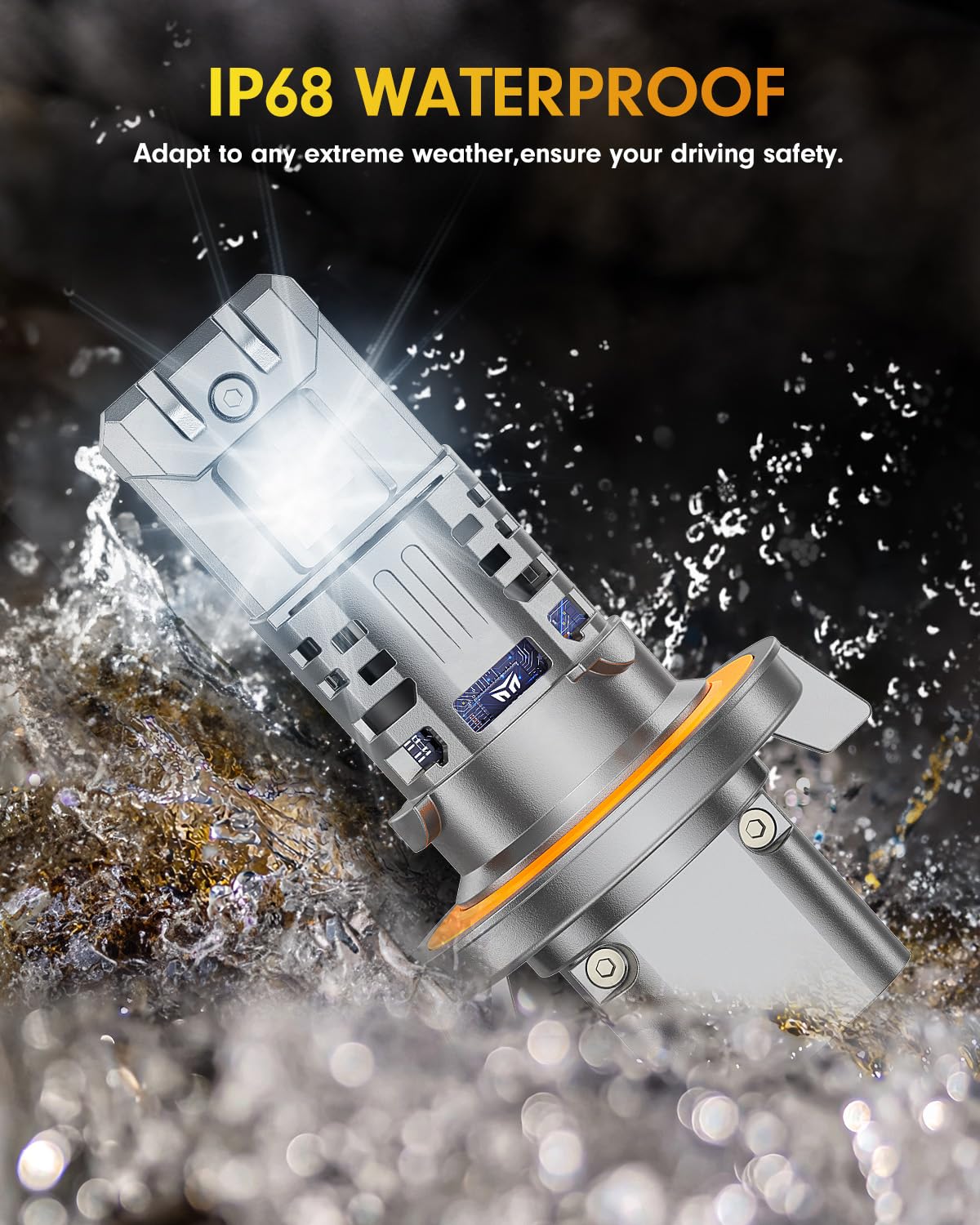 FAHREN IP68 waterproofing for challenging weather and wet roads