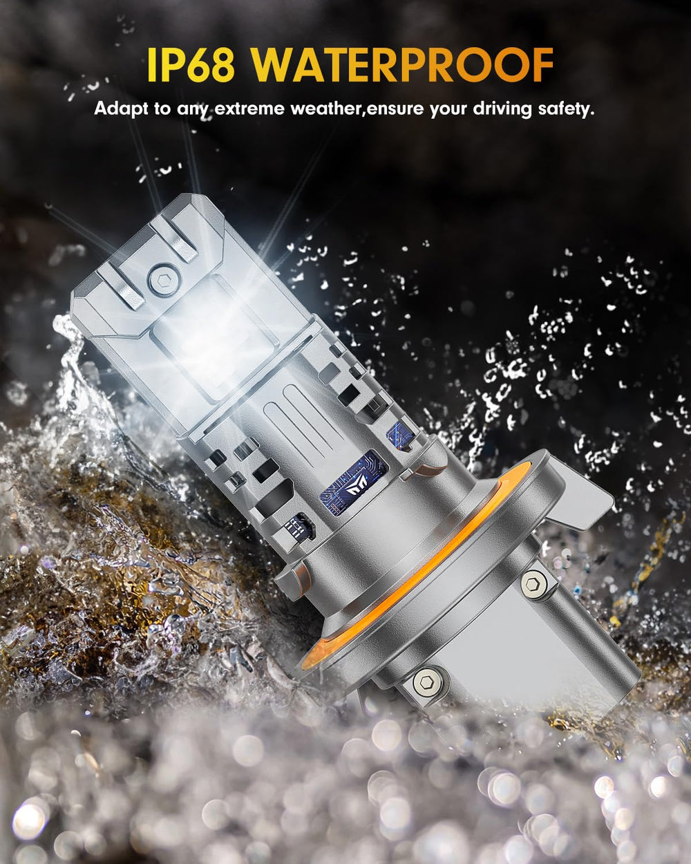 FAHREN IP68 waterproofing for challenging weather and wet roads