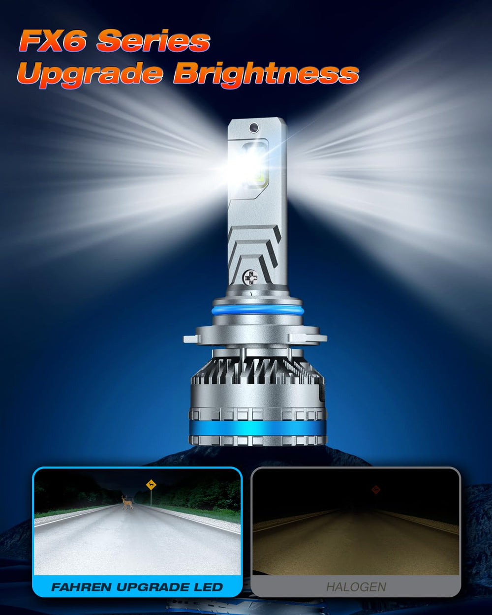 FAHREN precision beam pattern for wide, clear road coverage