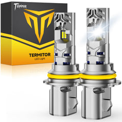 FAHREN Termitor 9007 LED bulbs in packaging for quick plug‑and‑play upgrade