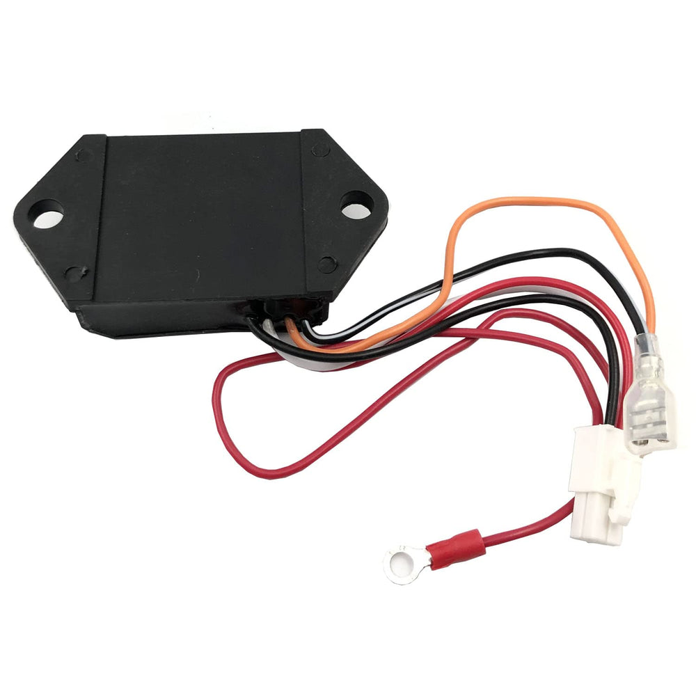 FainWan CDI Ignitor closeup connector demonstrates secure fit for EZGO 4-cycle systems