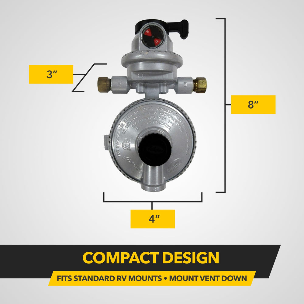 Fairview GR-9984 high-capacity output up to 345,000 BTU per hour for demanding RV needs