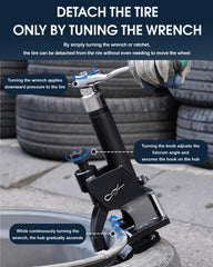 FAITIO bead breaker steel construction provides durability for tough tasks.