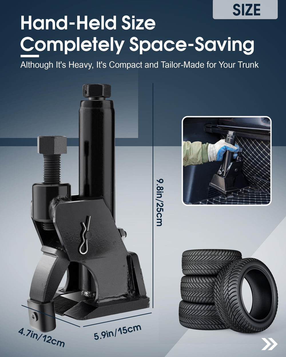 FAITIO bead breaker two-step operation simplifies tire removal.