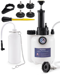 FAITIO brake bleeder kit setup ready for one person bleeding