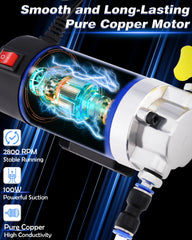 FAITIO 12V 100W transfer pump draining gear oil efficiently