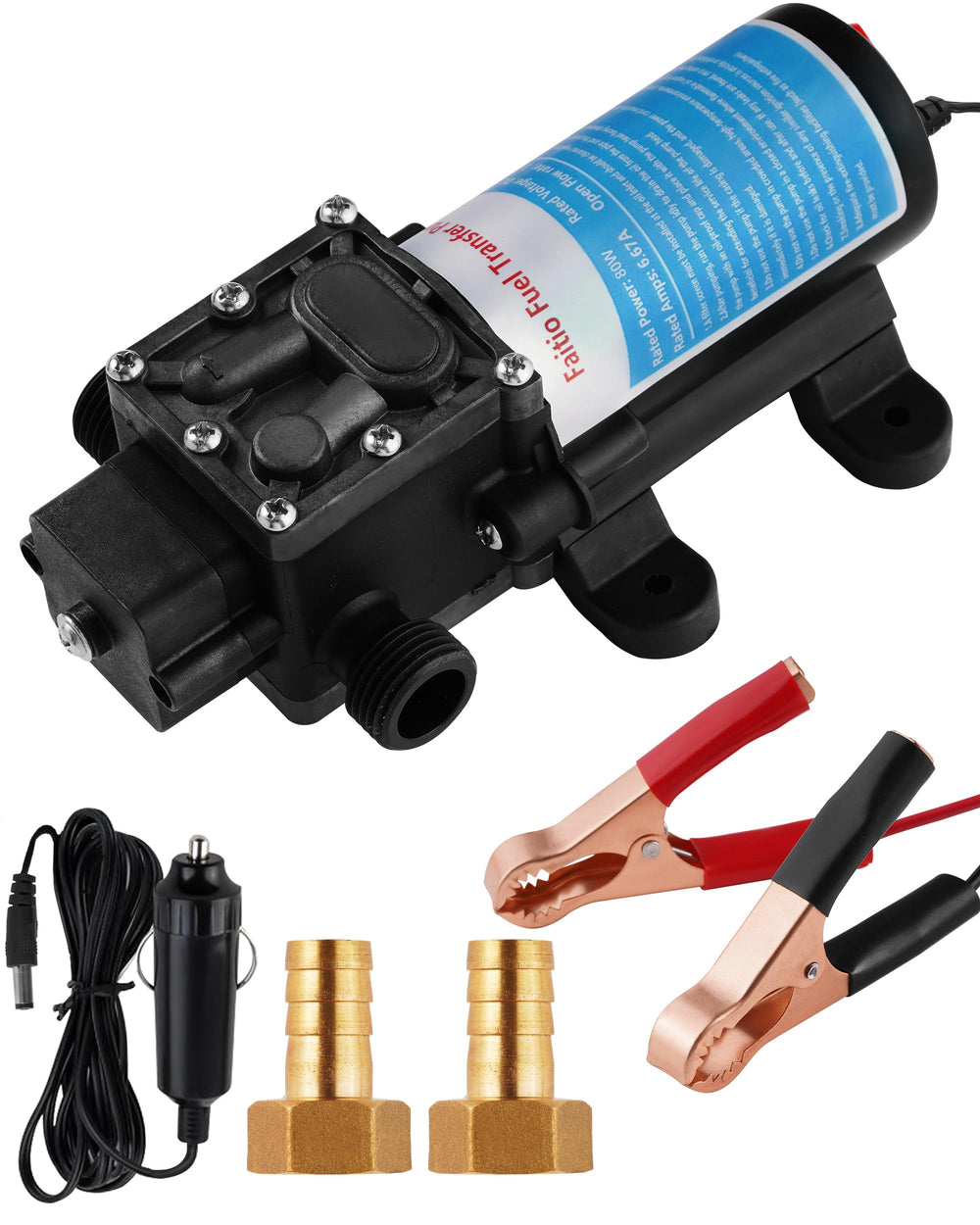 FAITIO gasoline transfer pump 12V copper motor for reliable fuel transfer