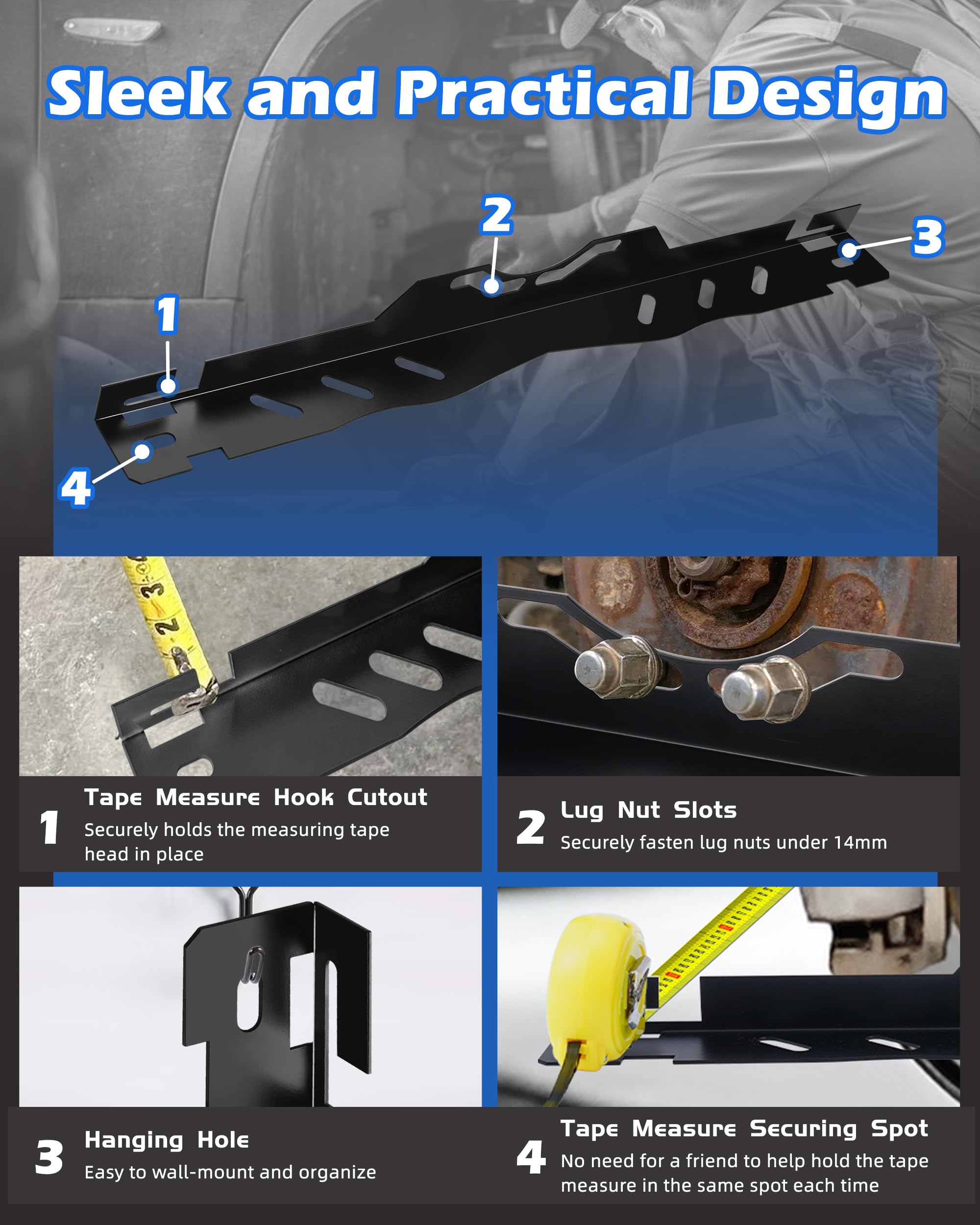 FAITIO tape measure lock and hook ensure secure measurements