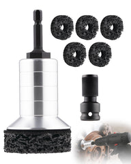 FAITIO wheel hub cleaner pad over bolt for fast surface cleaning.