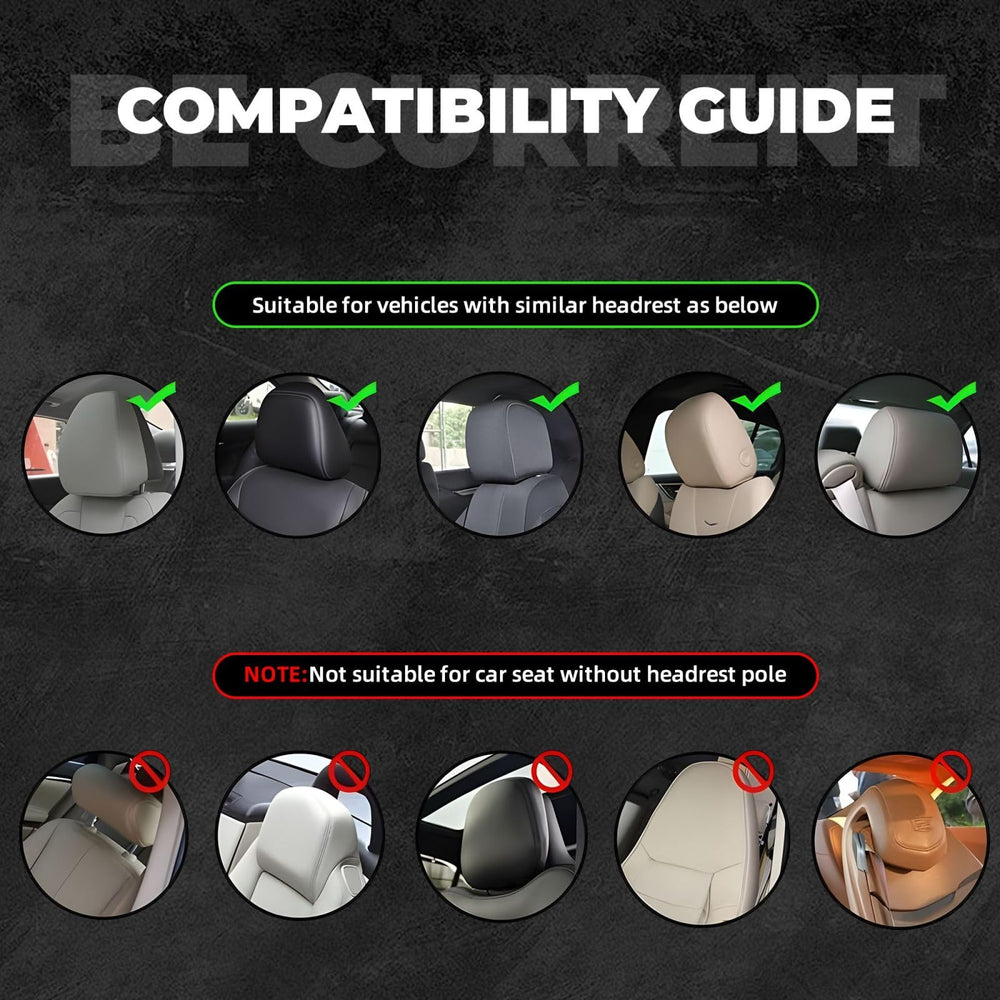 Easy to install removable headrest cover keeps interiors neat.