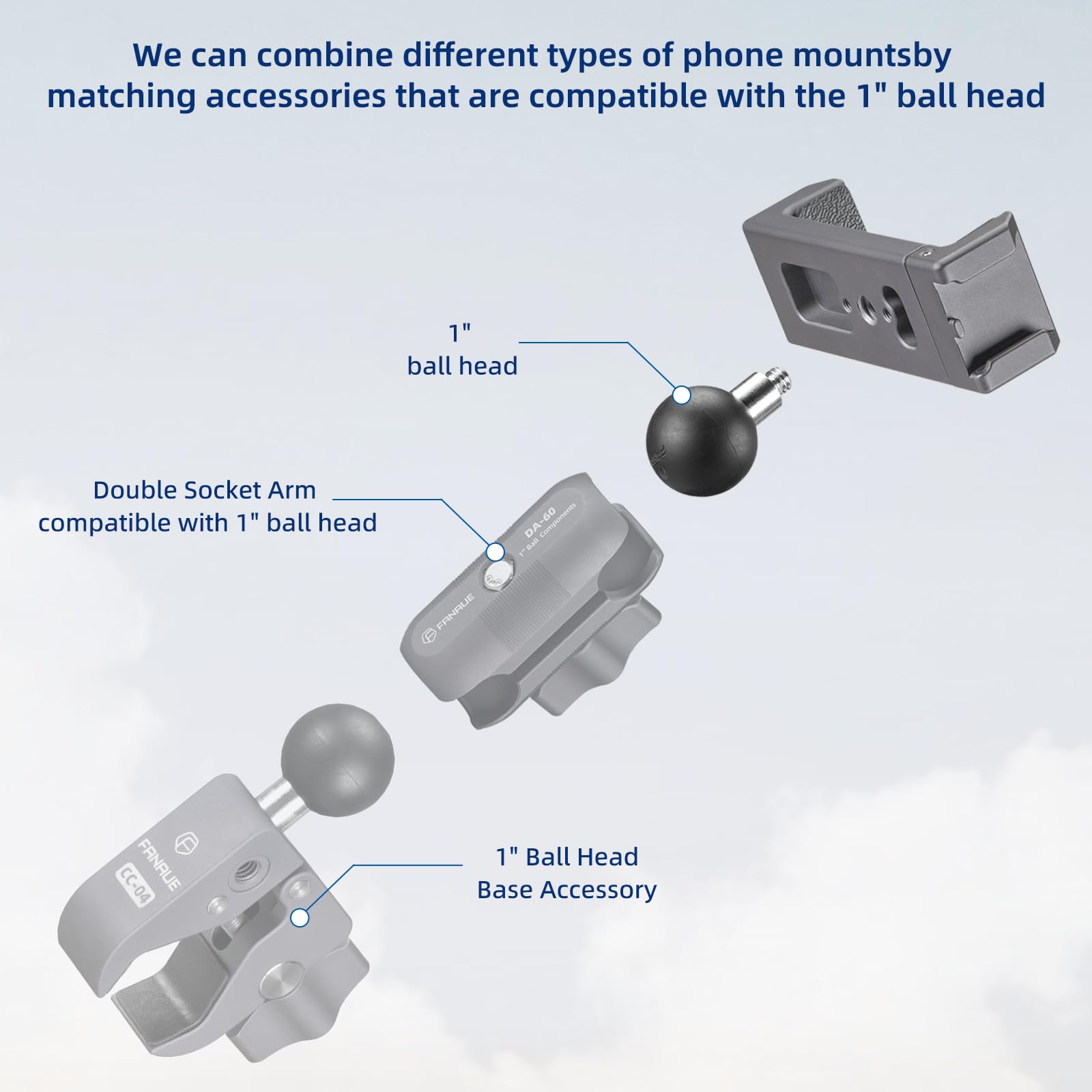 FANAUE 6061-T6 aluminum body resists corrosion on harsh terrains