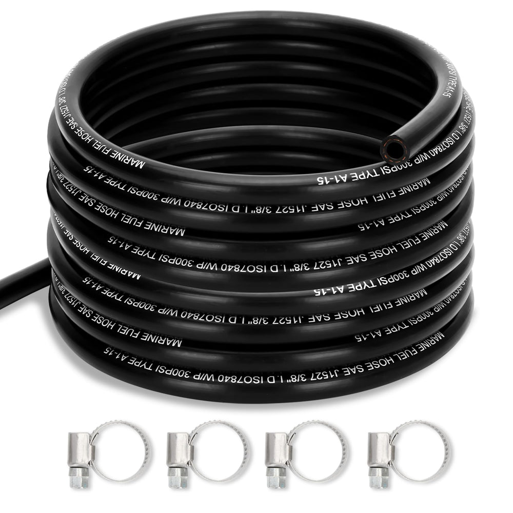 Fancat 3/8 inch marine fuel line hose ready for 25 ft installations and boat use.