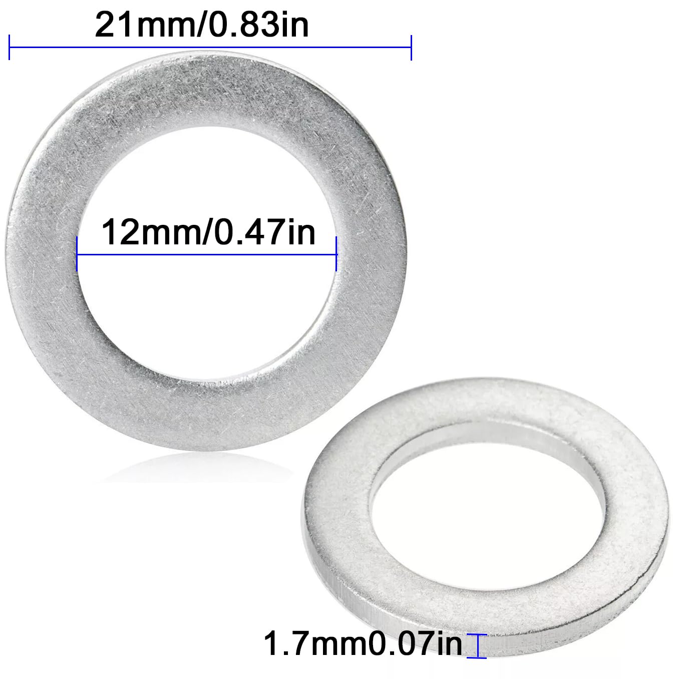 FANHAY aluminum crush washer demonstrates durable metal construction for long-lasting seal.