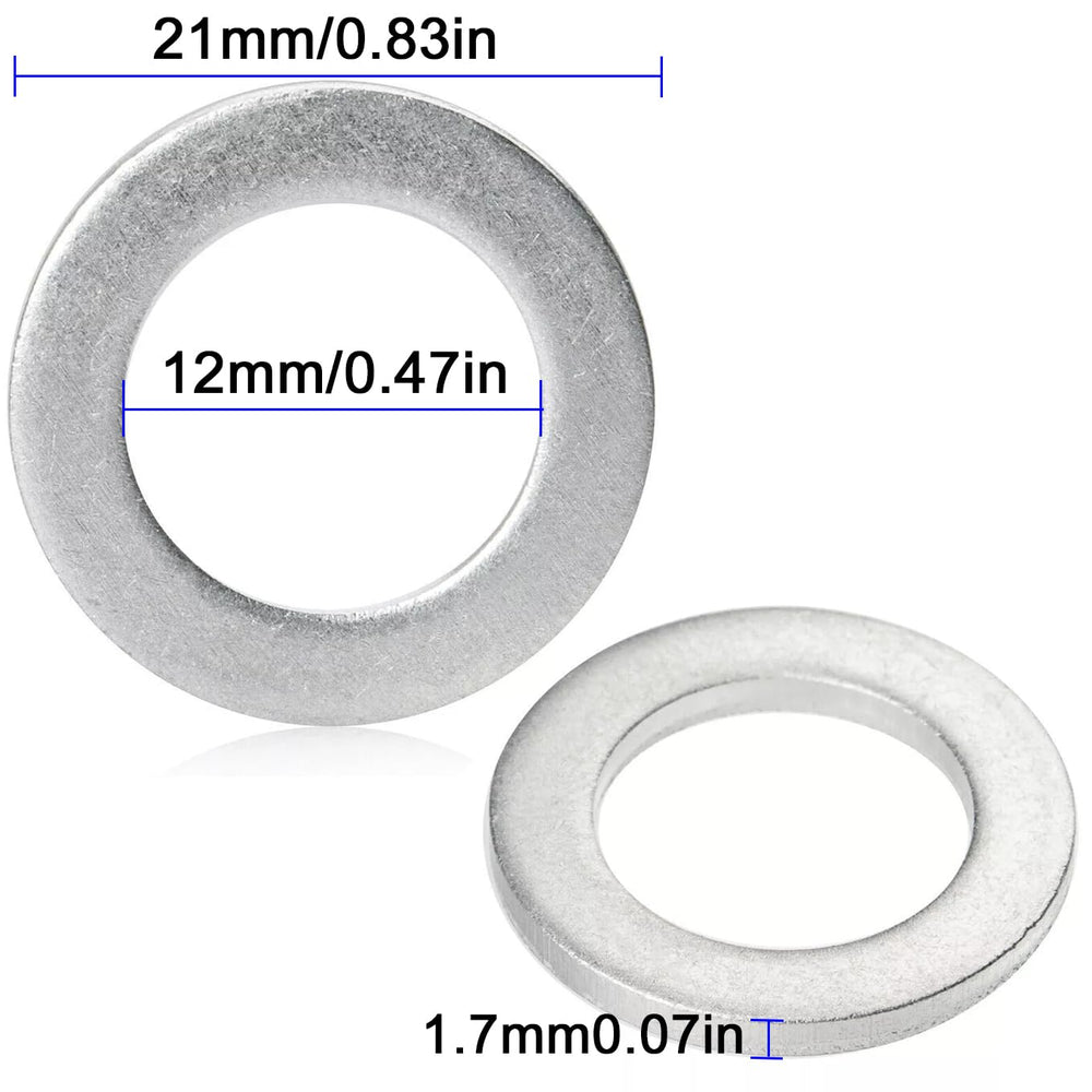 FANHAY aluminum crush washer demonstrates durable metal construction for long-lasting seal.