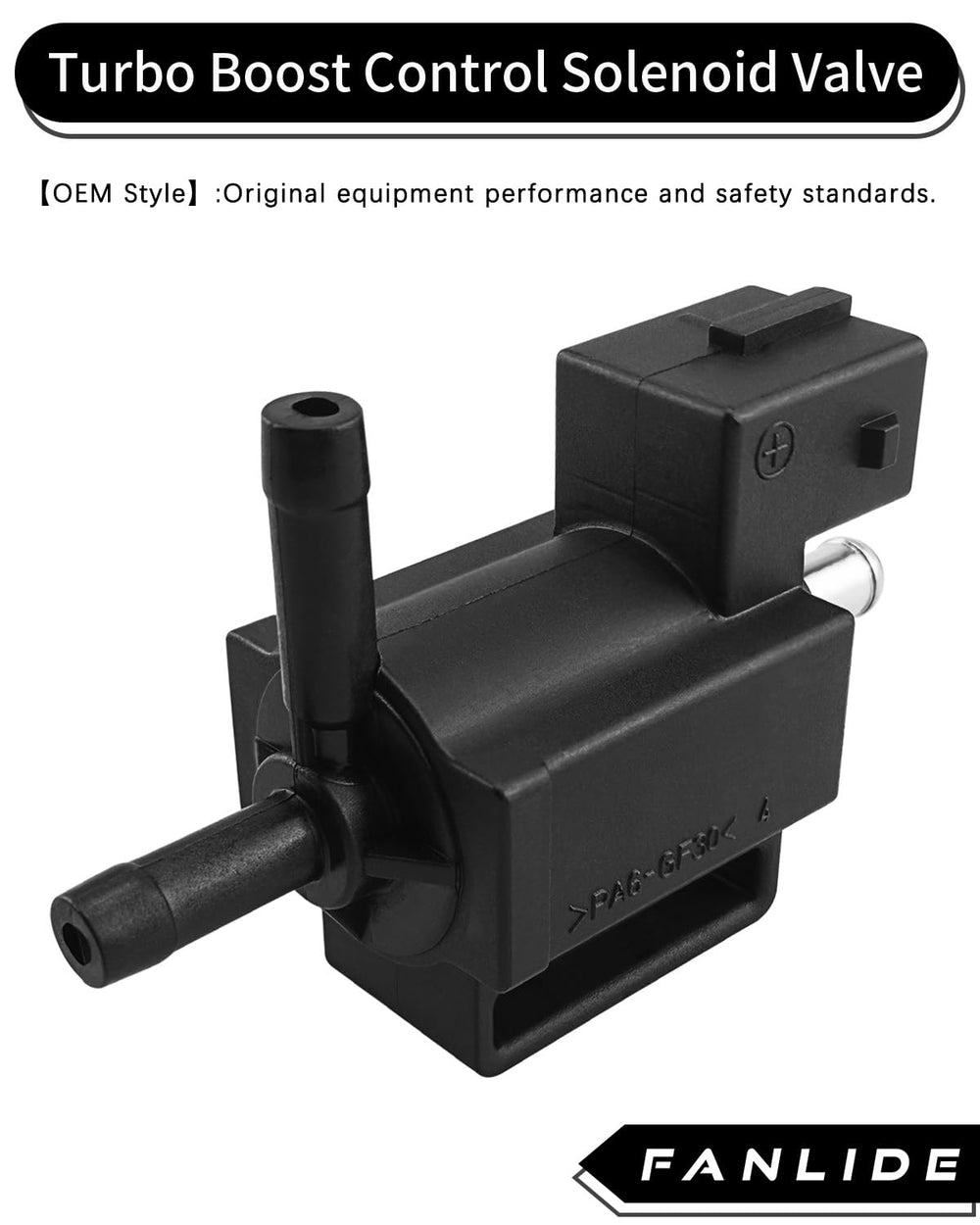 FANLIDE solenoid valve close-up with part-number details for compatibility checks