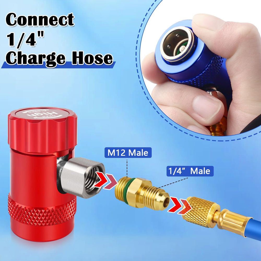 Fanovo 1-4-inch to 1-2-inch tank adapter expands hose compatibility
