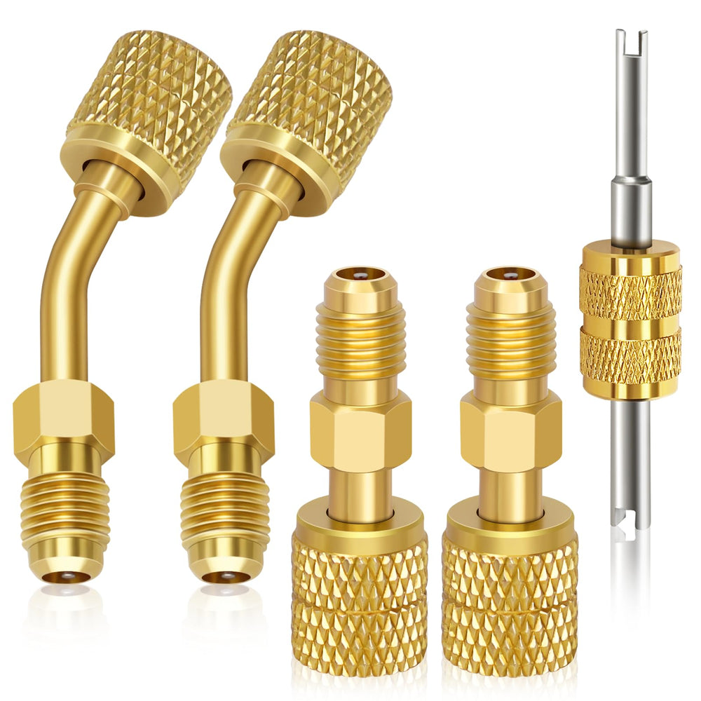Fanovo mini split adapter straight port for quick R410A connections in service tasks