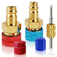 Fanovo high-pressure side adapter for R1234YF to R134A ensures secure, leak-free connections.
