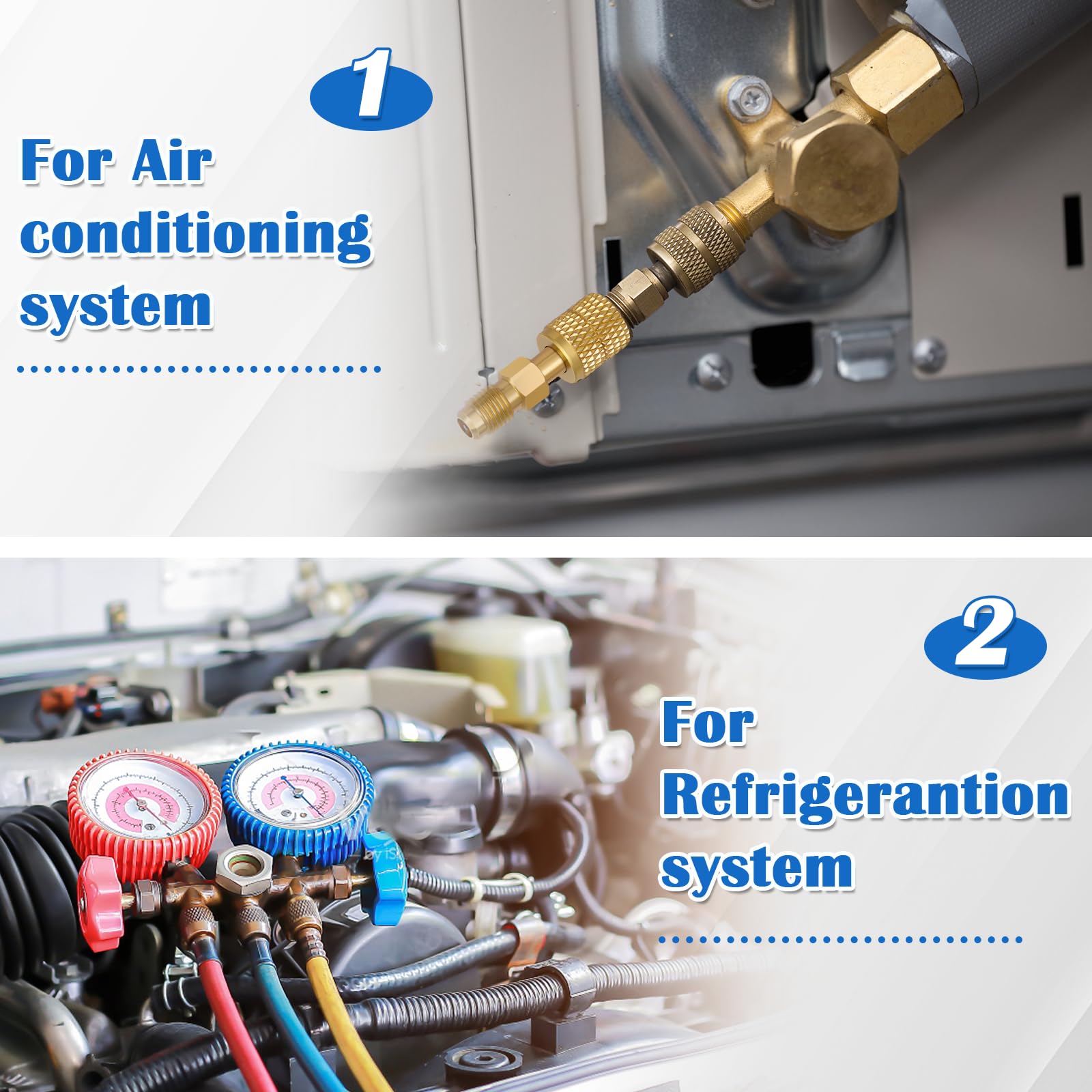 Fanovo R410A brass construction for durable refrigerant service
