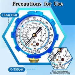 FANOVO self-sealing adapter compatible with r134a cans for leak-safe operation.