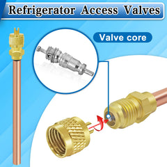 FANOVO valve on refrigerant line shows precise fit for charging or discharging