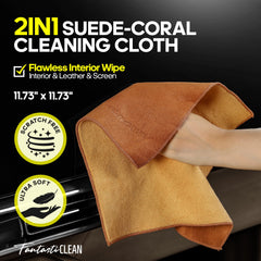 Fantasticlean boars hair brush for hard-to-reach interior areas and wheel hubs