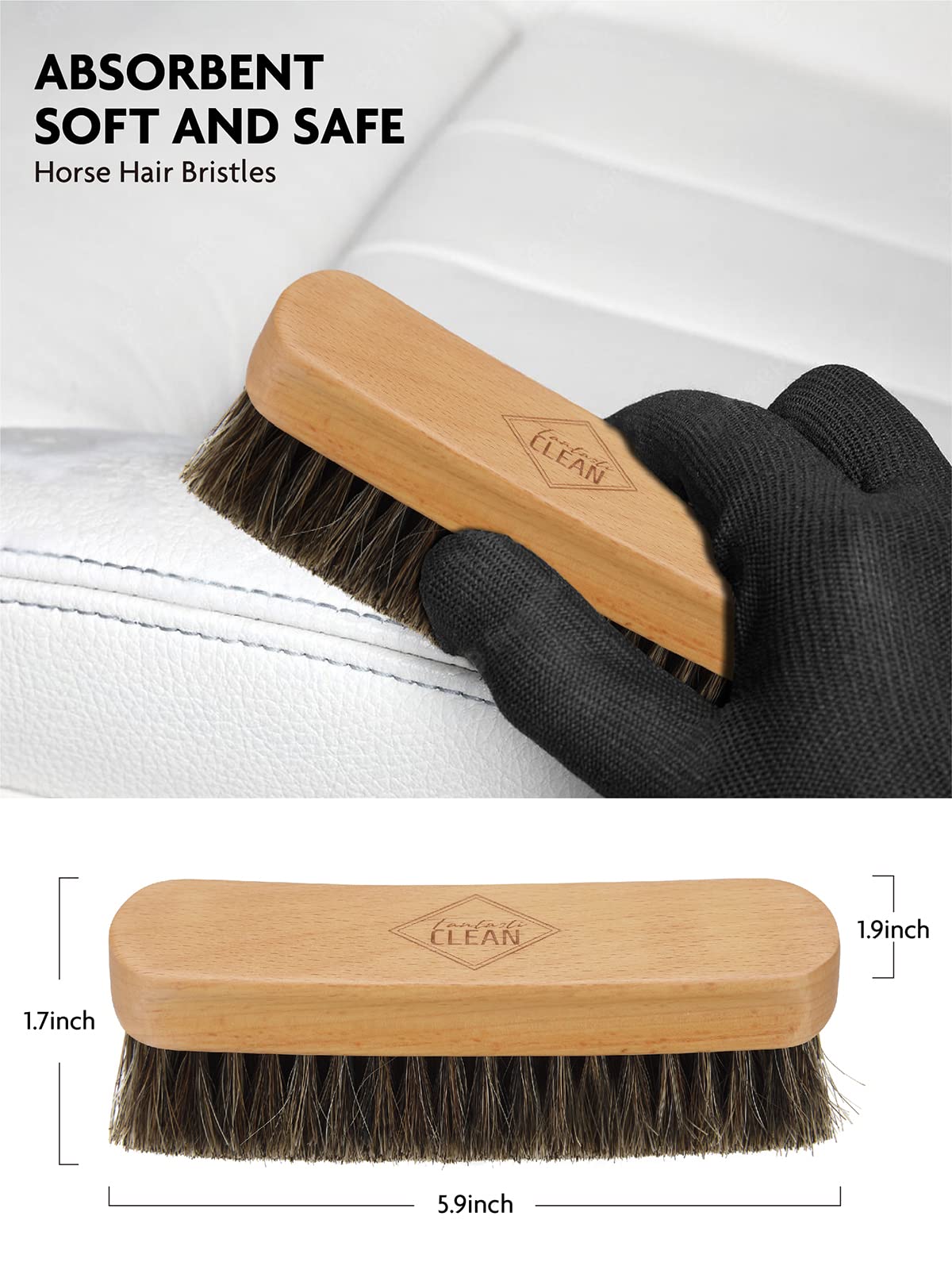 Fantasticlean microfiber applicator pad for even leather coverage and gentle application