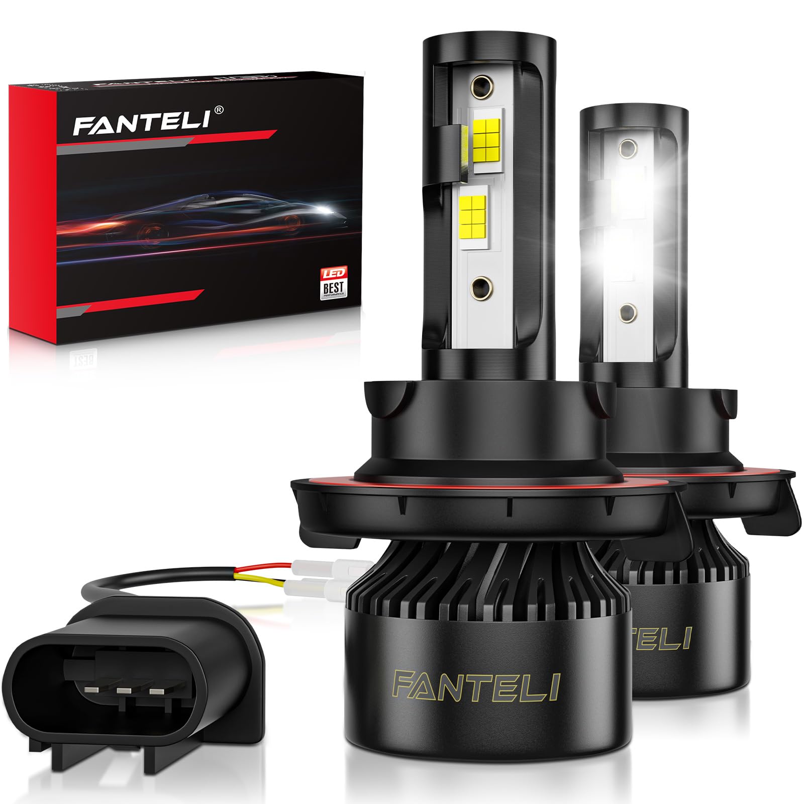 FANTELI H13/9008 bulbs deliver wider visibility for off-road driving and safer navigation.