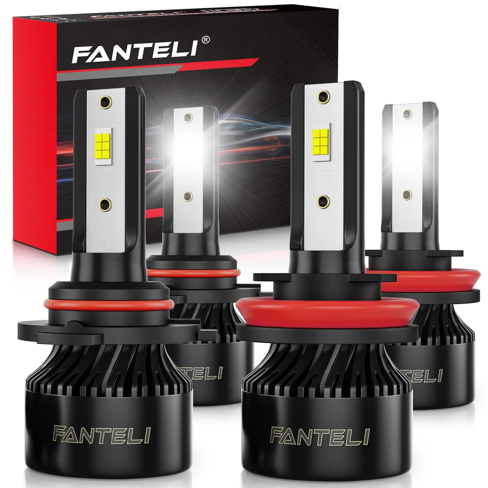 Fanteli HL11 bulbs pack4 with 6500K cool white for wider night visibility.