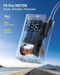 Fanttik X9 Pro hose end detail ensuring secure seal and leak-free inflation