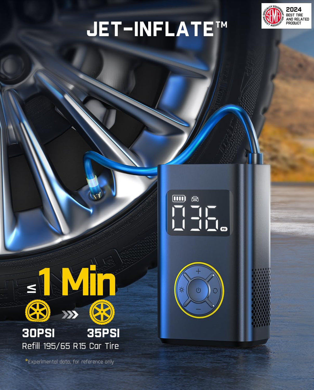 Fanttik X9 Pro side profile with hose tucked in for easy transport